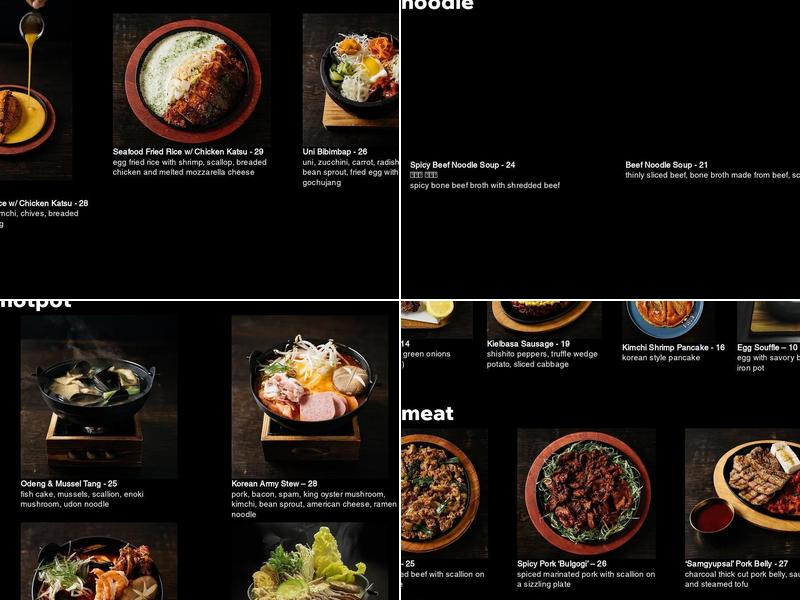 Sam Sunny Menu
