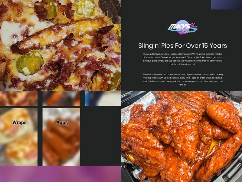 Macy's Place Pizzeria Menu