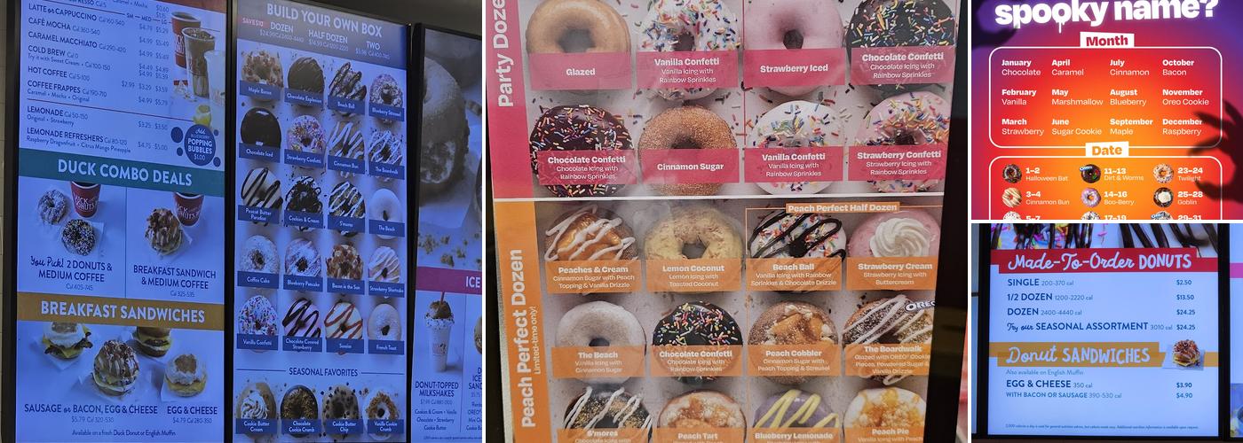 Duck Donuts Menu