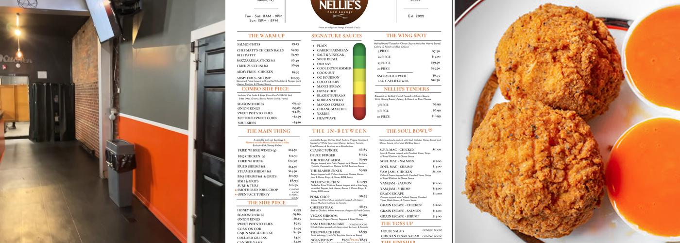 Nellie's Food Lounge Menu