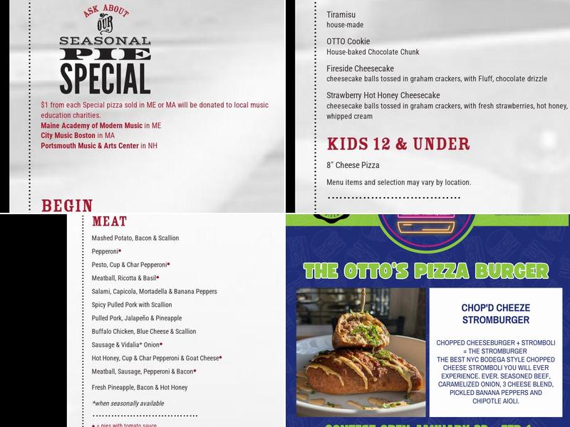OTTO Menu