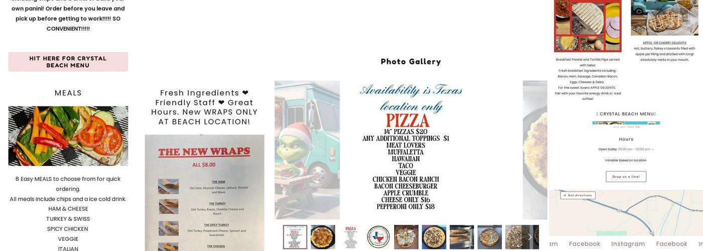 The Panini Press LLC Menu