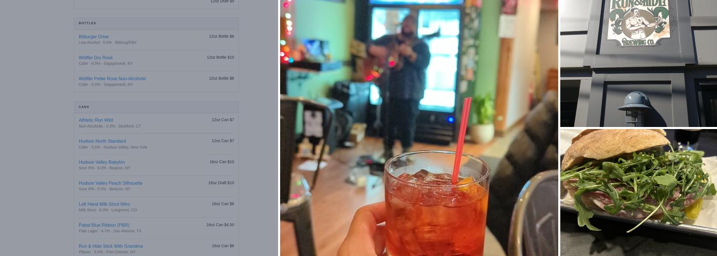 Run & Hide Brewing Co. Menu