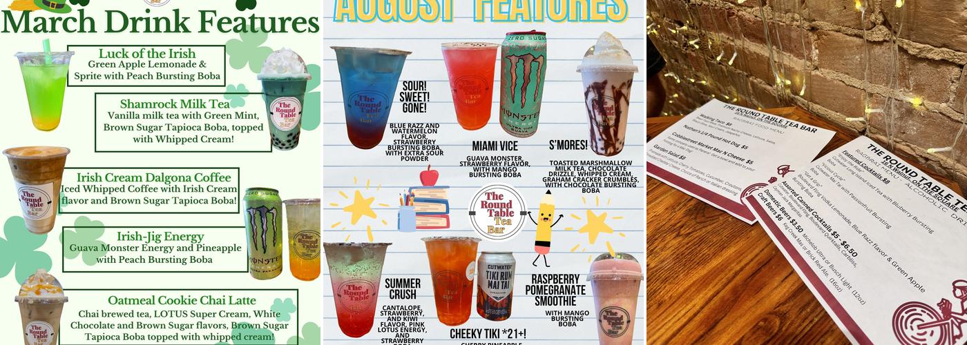 The Round Table Tea Bar Menu