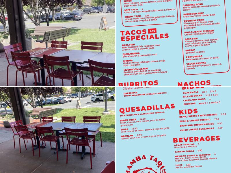 La Chamba Taqueria Menu