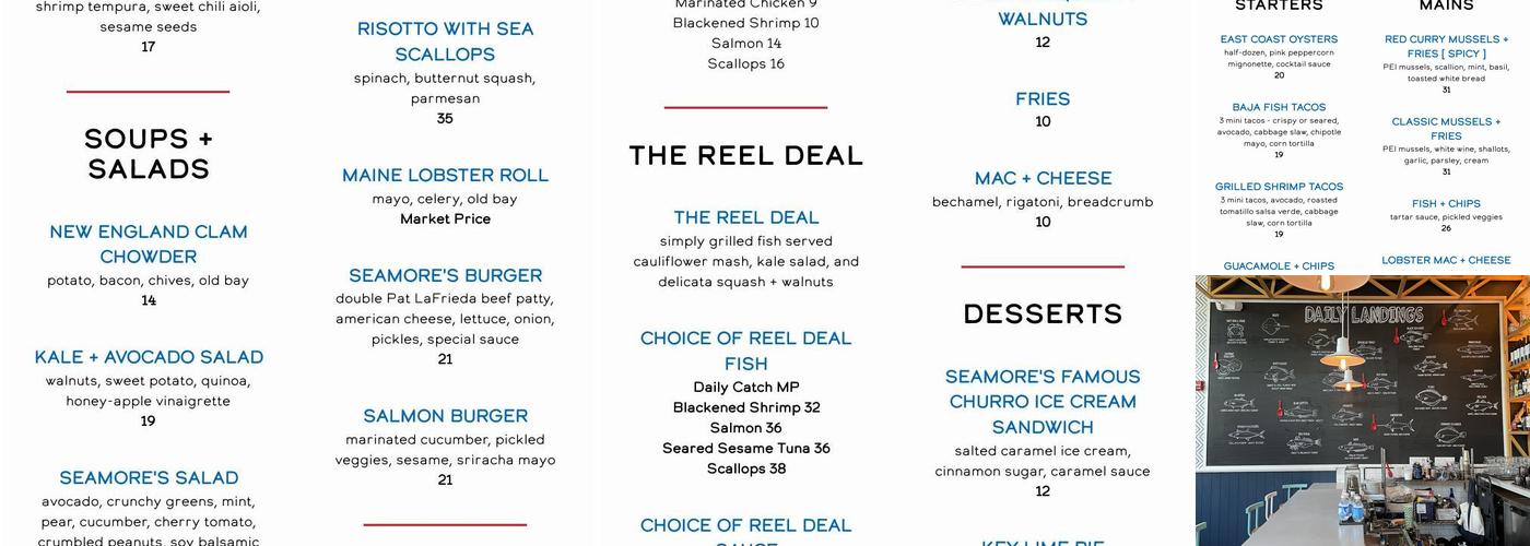 Seamore's Menu