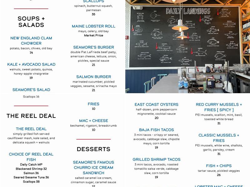 Seamore's Menu