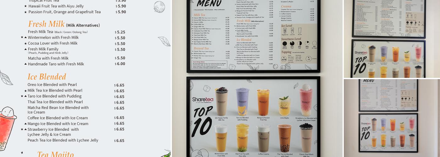 Sharetea Menu