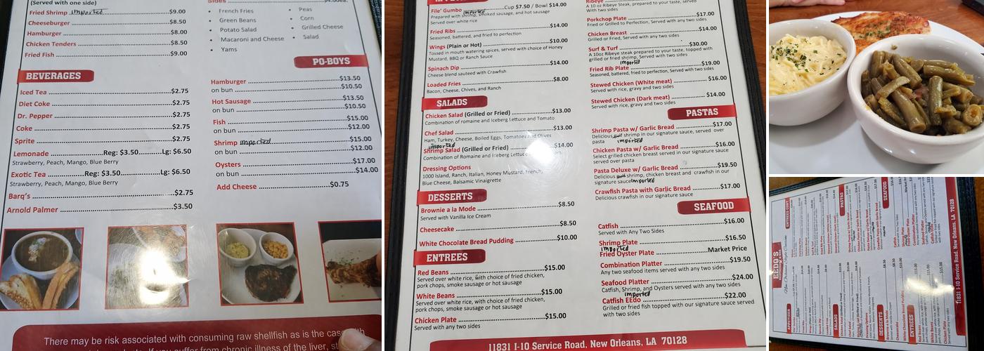 Eedo’s Restaurant Menu