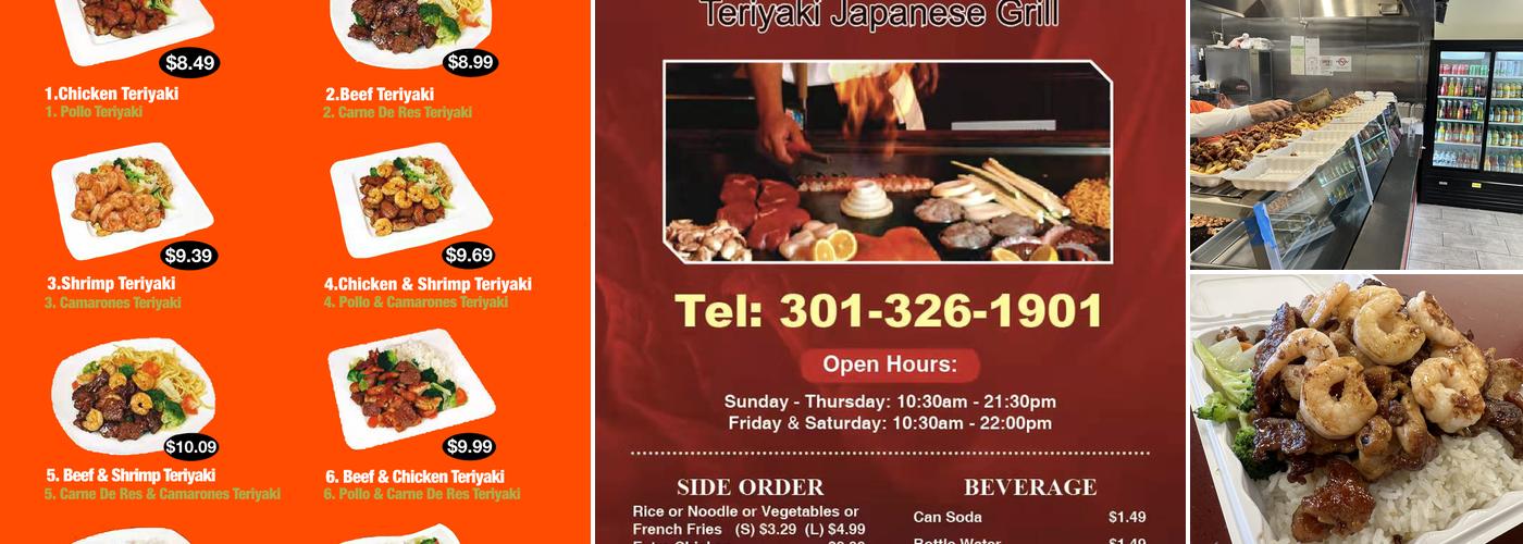 Kyoto Go Teriyaki Japanese Grill Menu