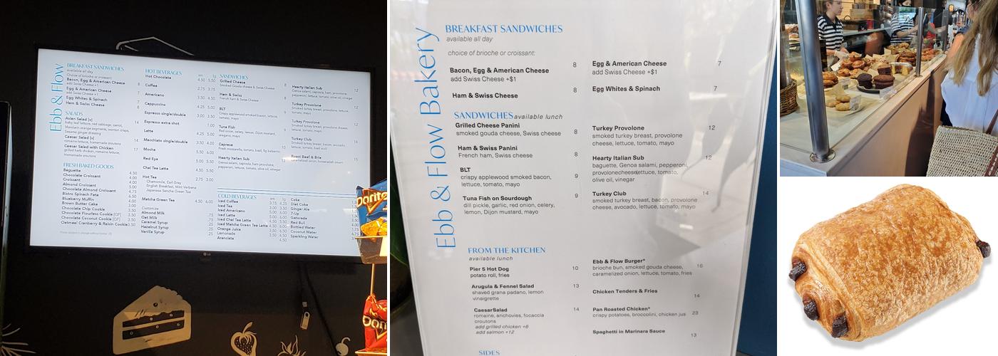 Ebb & Flow Bakery Menu