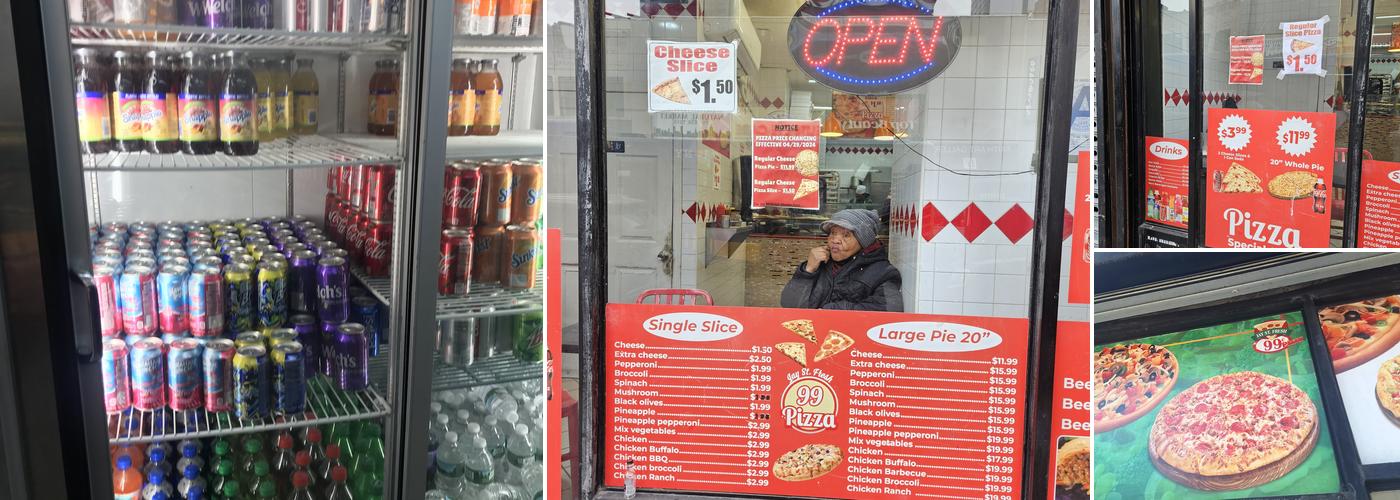 Jay St. Fresh 99¢ Pizza Menu