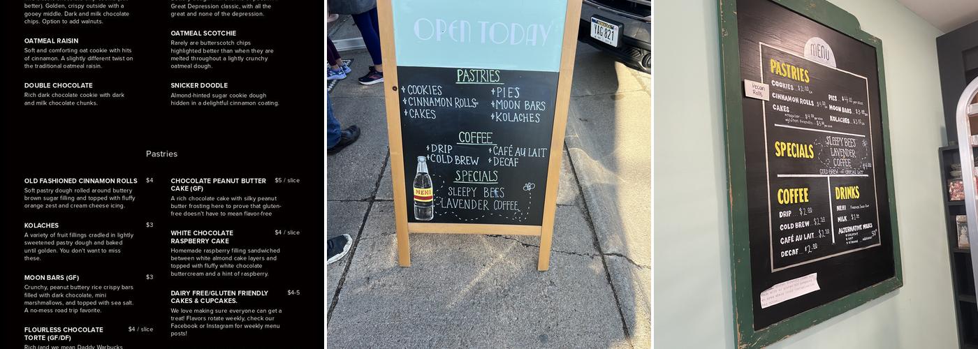 Paper Moon Pastries Menu