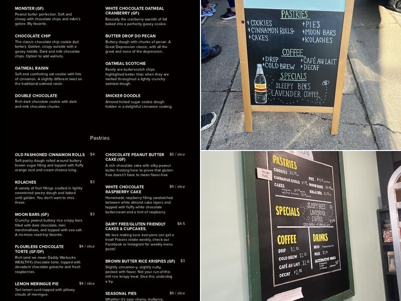 Paper Moon Pastries Menu