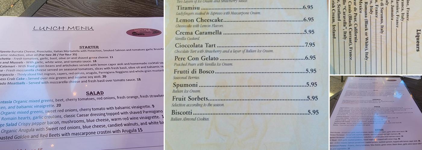 Angelo mio Menu