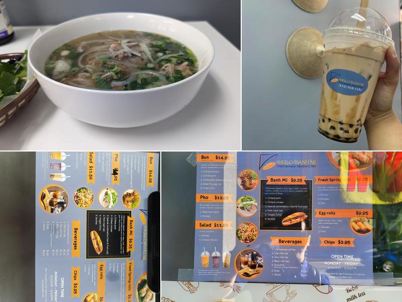 Hello banh mi Menu
