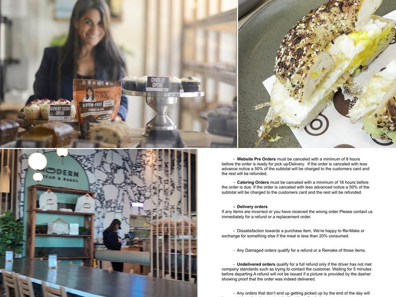 Modern Bread and Bagel Menu