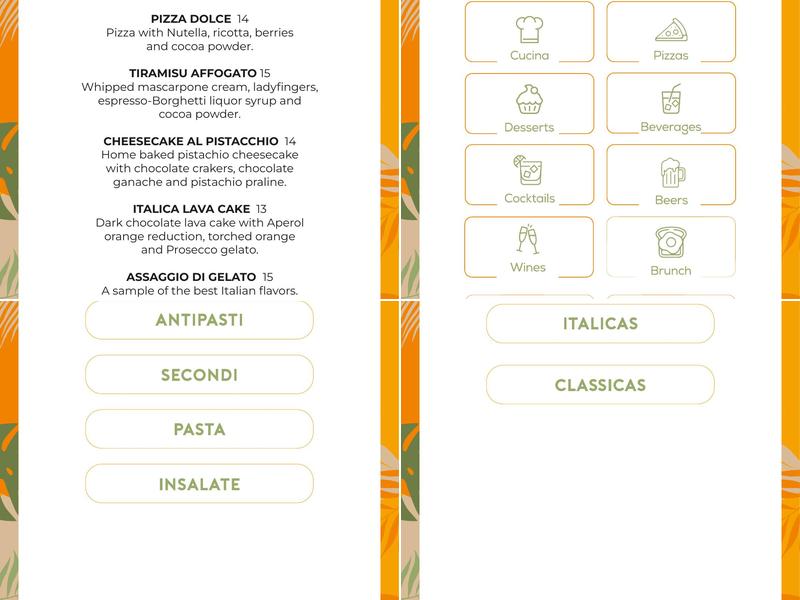 Italica Menu