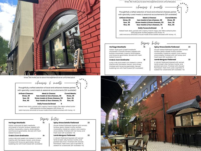 The Southern Cellar Menu