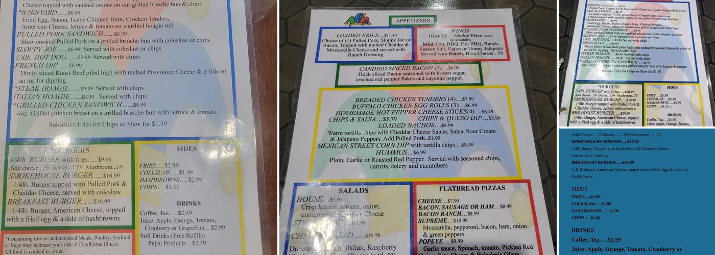the FOOLS Menu