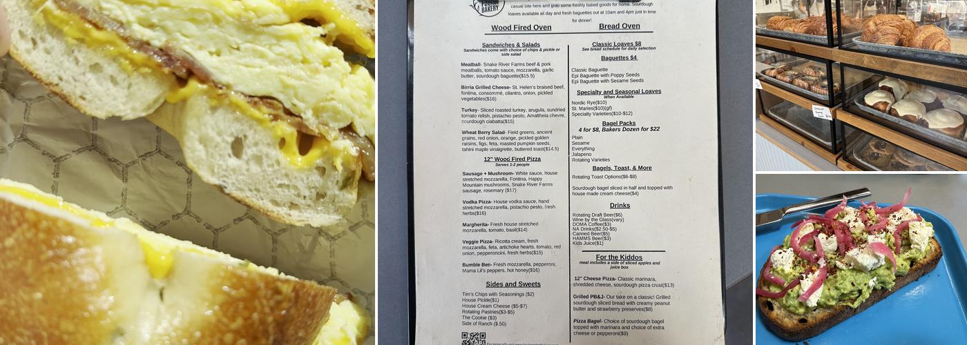 Back Pocket Bakery Menu