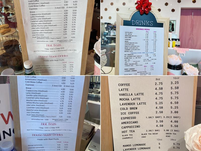 Sweetly Cali Desserts Menu