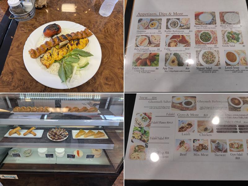 Persepolis Cafe Menu