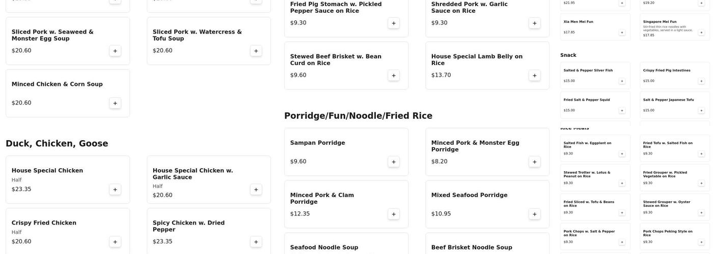 Special Menu