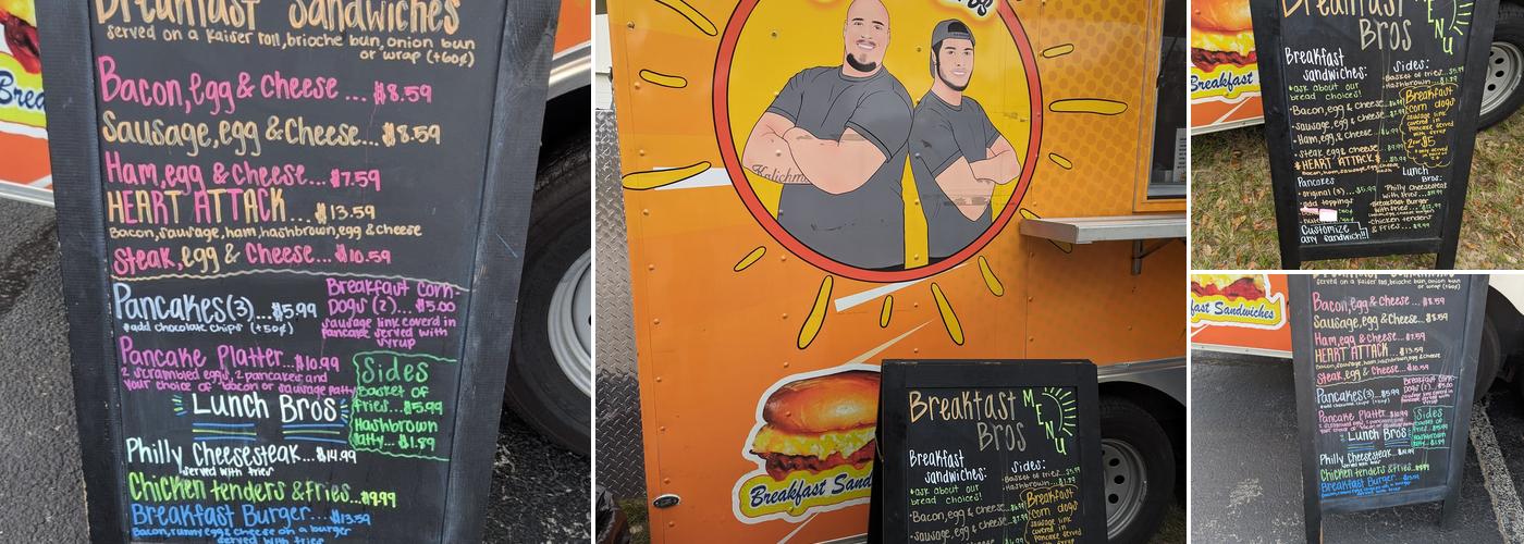 Breakfast Bros Menu