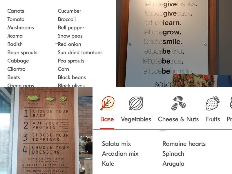 Salata Menu