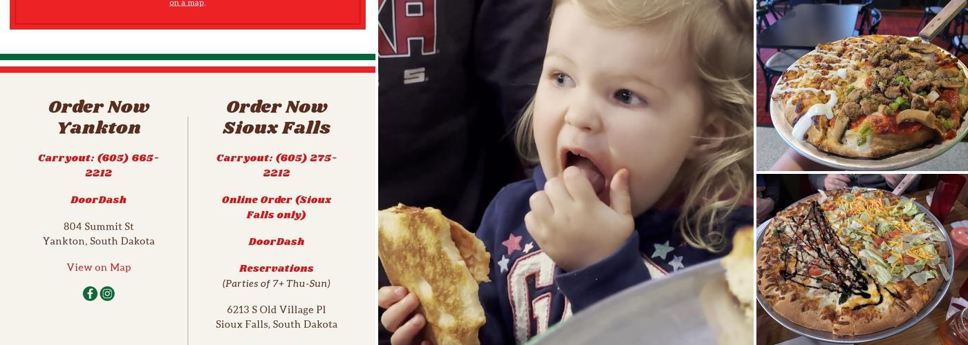 Charlie's Pizza - Sioux Falls Menu