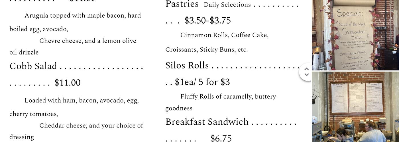 Silos & Social Menu