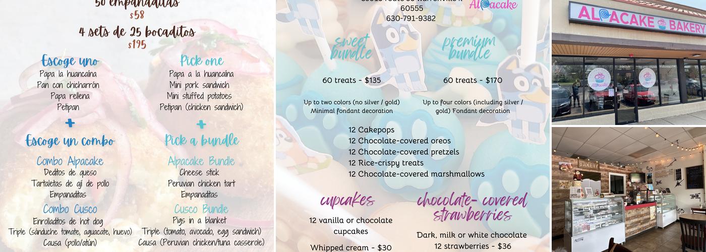 Alpacake Artisan Bakery Menu
