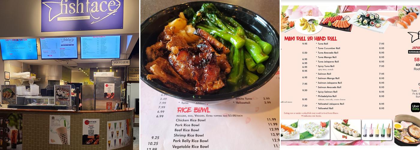 Fish Face Menu