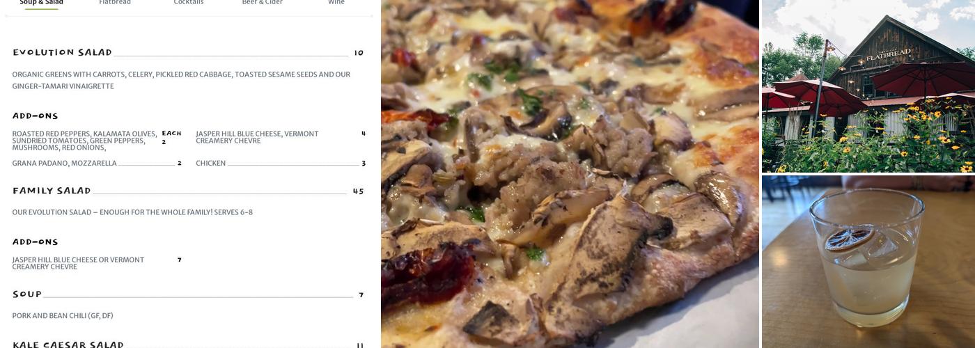 American Flatbread Menu