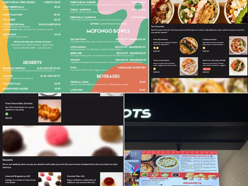 MashRoots Latin Street Food | Element Eatery Menu