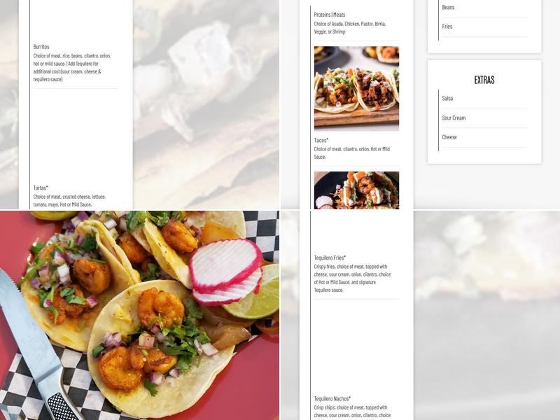 Tequileros Taqueria (Pacific Ave) Menu
