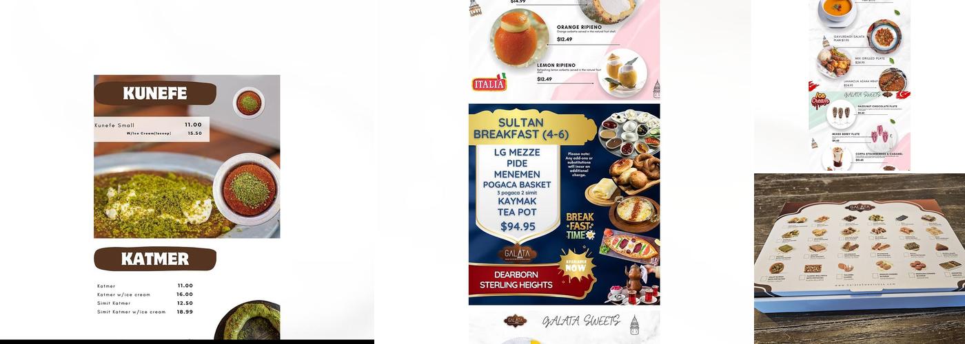Galata Sweets Menu