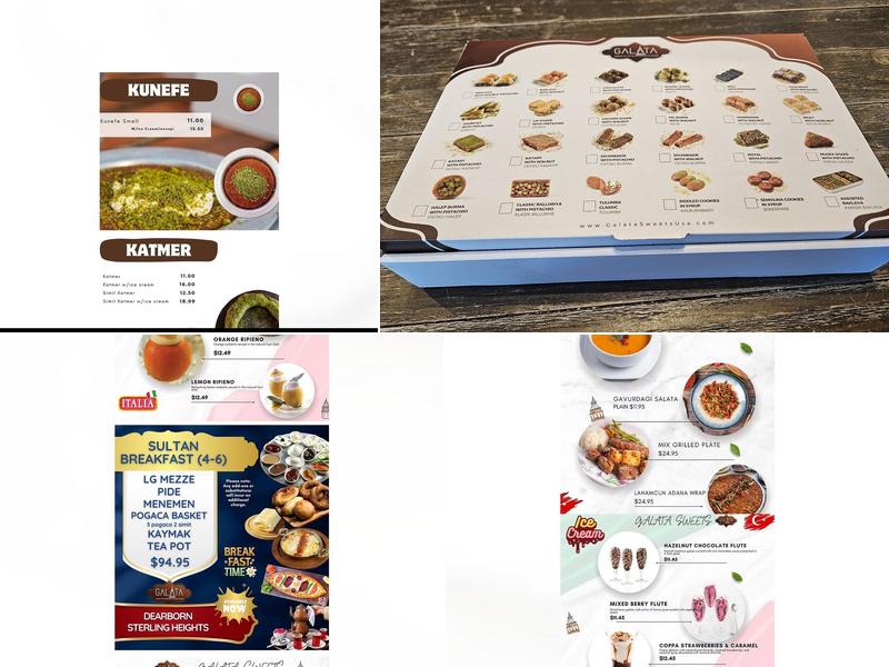 Galata Sweets Menu