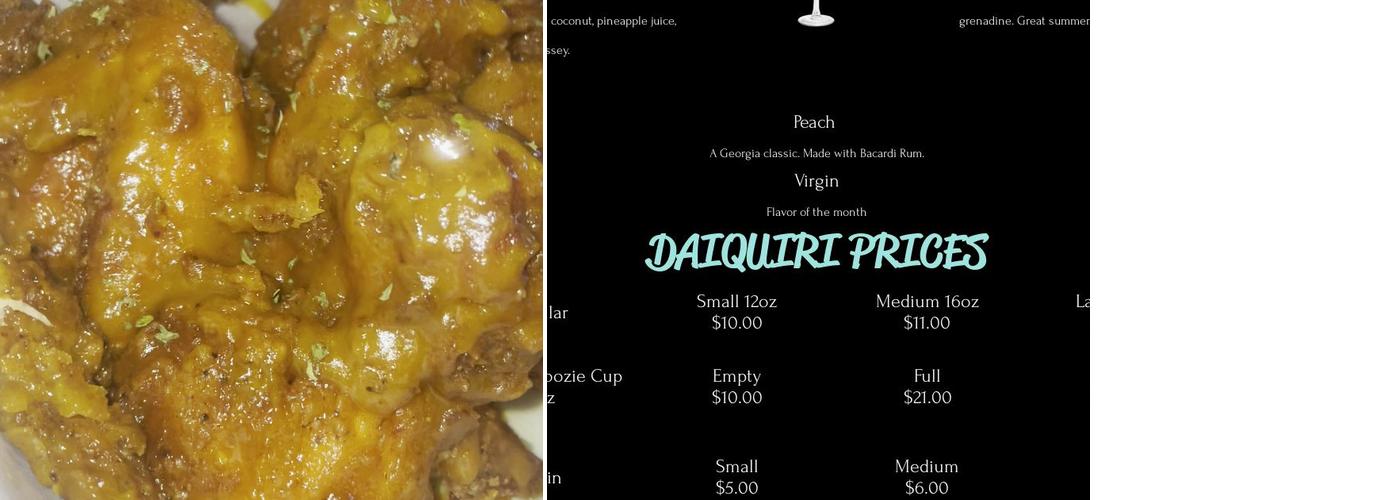 Daiquiri Factory Restaurant & Lounge Menu
