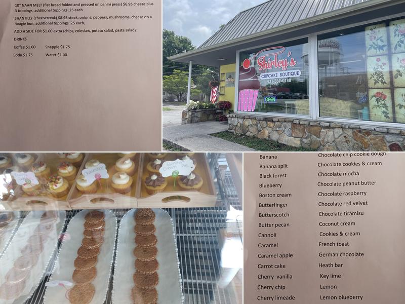 Shirley’s Cupcake Boutique Menu