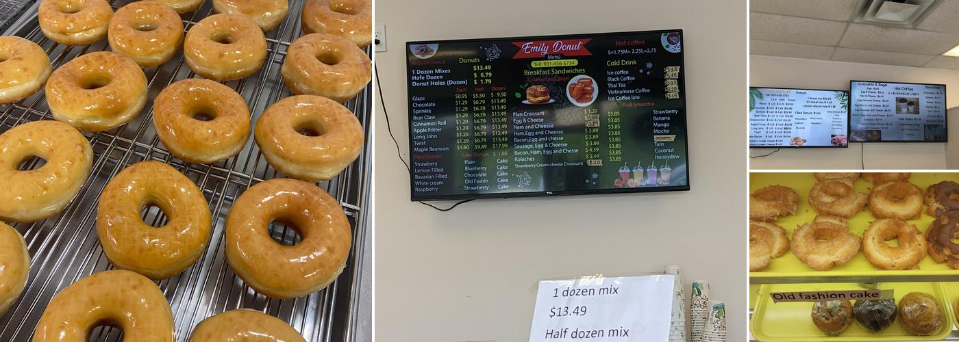 Emily Donuts Menu