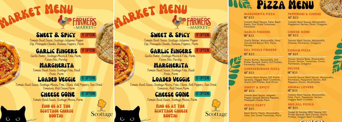 Cool Cat Pizza Menu