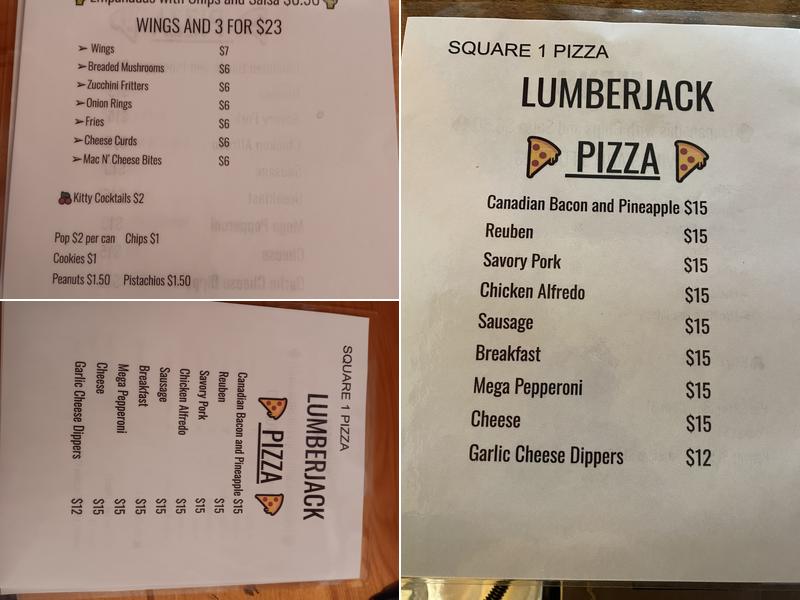 McGraw Lake Tavern Menu