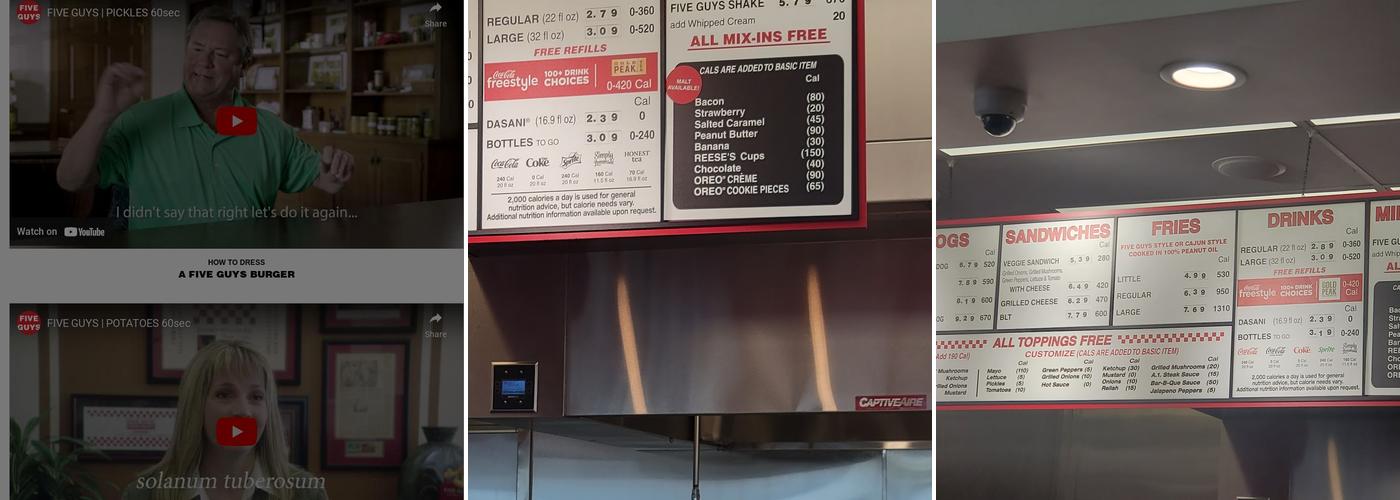 Five Guys Menu