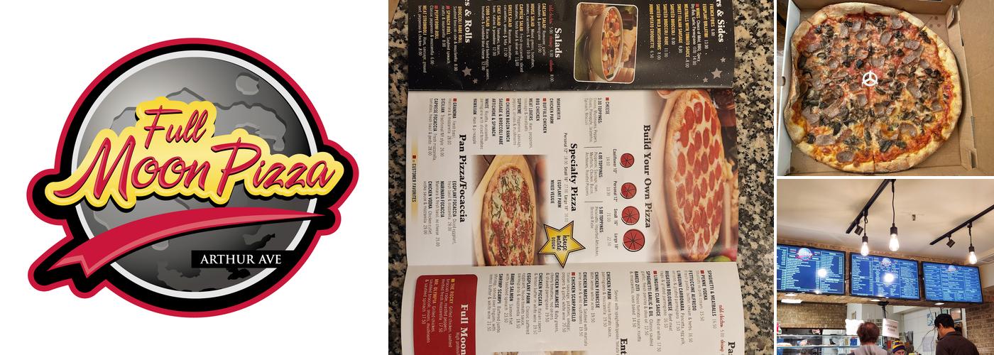 Full Moon Pizzeria Menu
