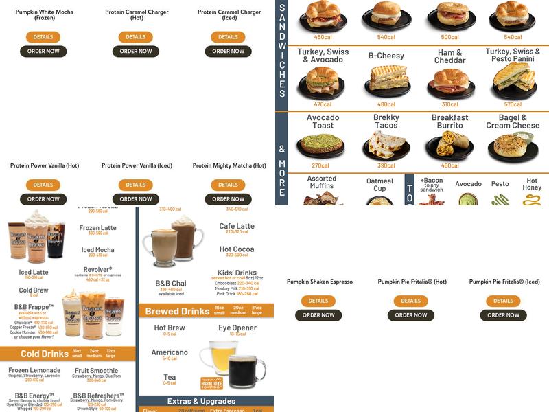 Beans & Brews Coffeehouse Menu