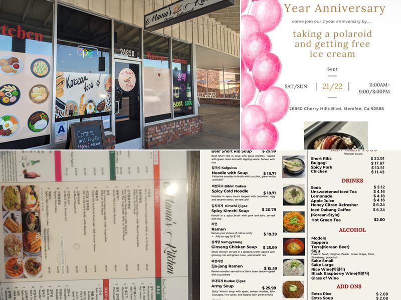 Mama's Kitchen Menu
