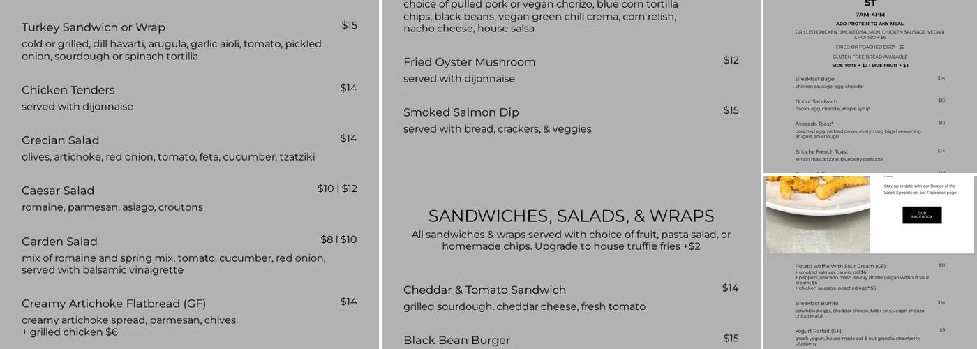 Sip Menu