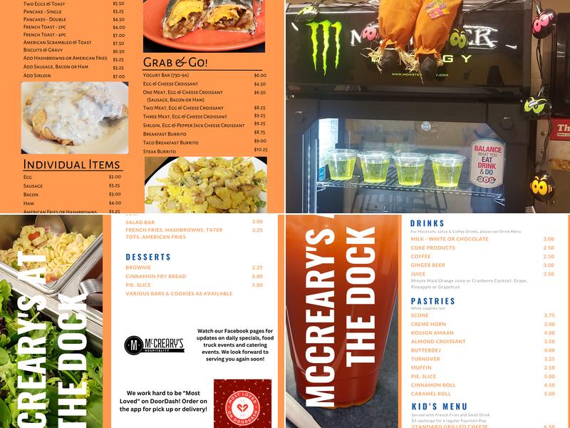 McCreary's Creative Catering Menu